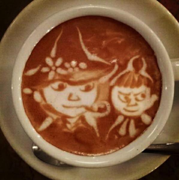 ラテアート「スナフキン」