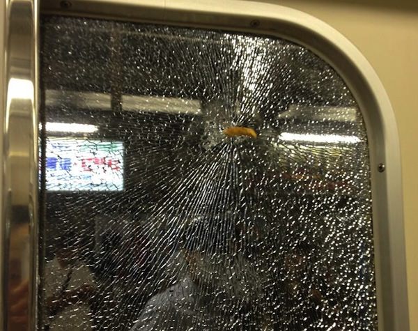French fries fly into window top