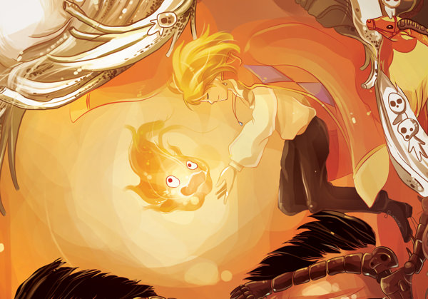 ジブリキャラクターで描かれた宮崎駿のイラスト