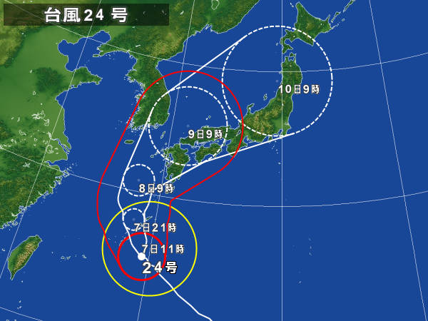 台風24号