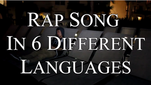 Rapping in 6 different languages
