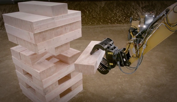 Caterpillar Jenga is just amazing