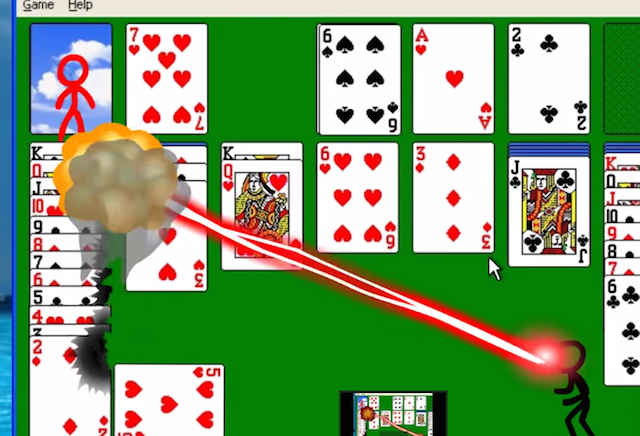 棒人間にいよる壮絶なバトル