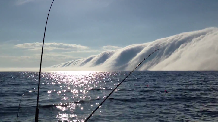 Lake michigan huge fog