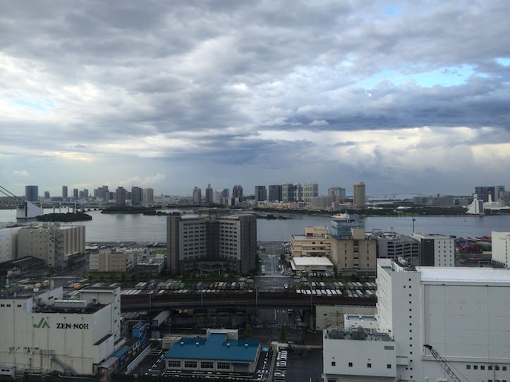 Rain from high building