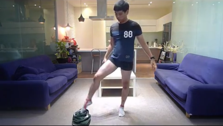 Wearing pants with no hands