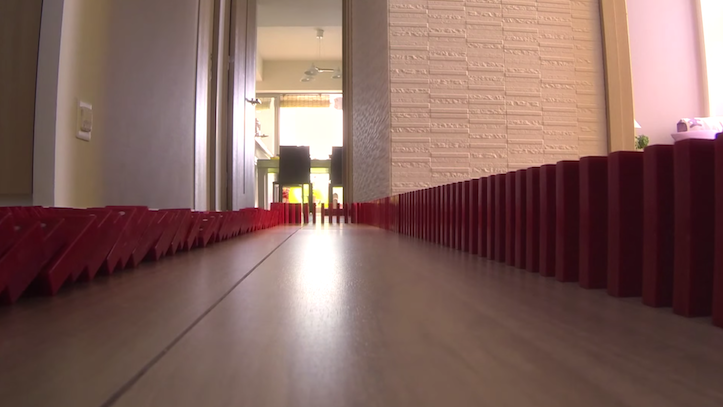 関西電力が制作した「節電ドミノ」