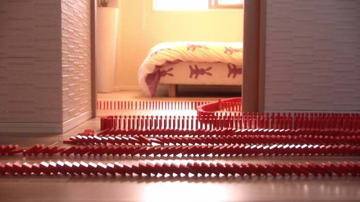 関西電力が制作した「節電ドミノ」