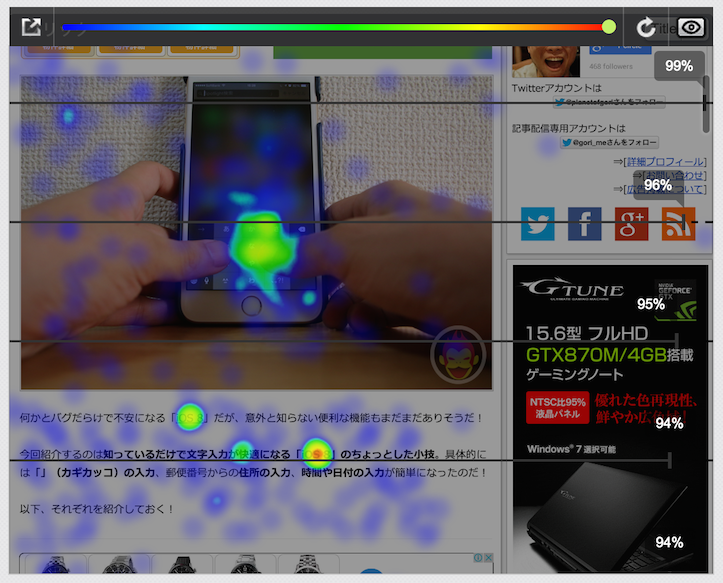 Pt engineのヒートマップ機能を使って色々分析してみた