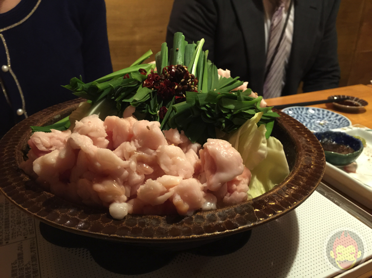 清水aburi（新橋）で食べるモツ鍋