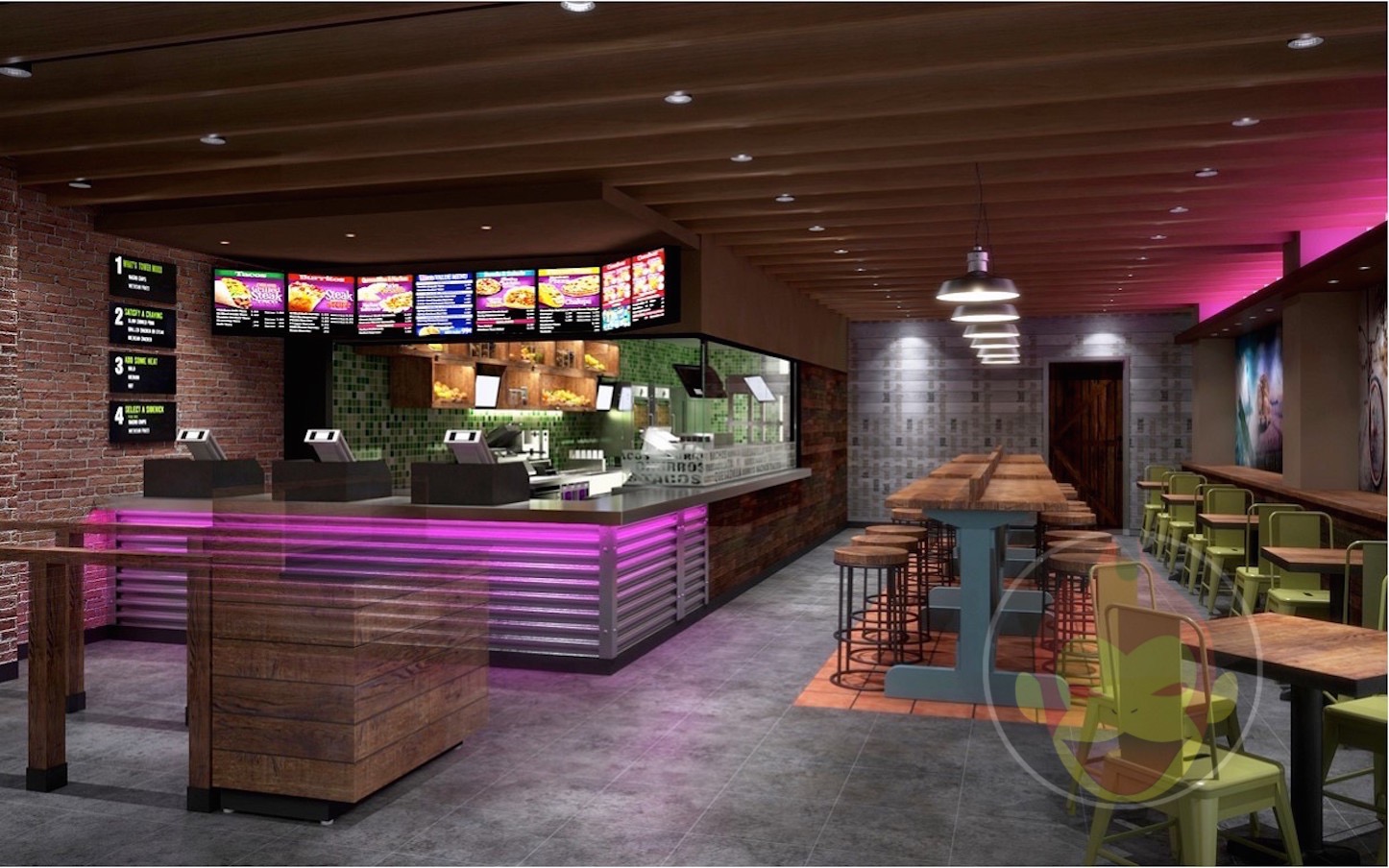 Bottom floor of Taco Bell Japan