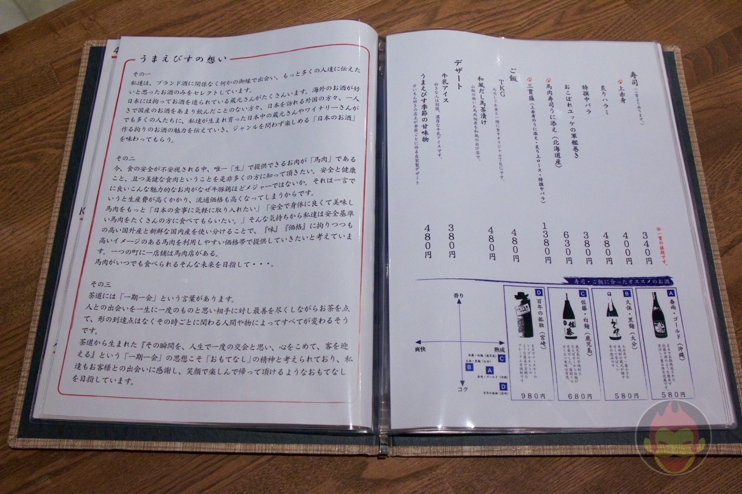 日本のお酒と馬肉料理 うまえびす