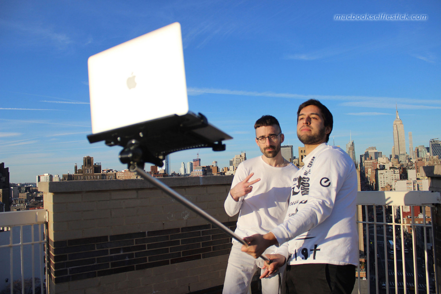Macbook selfie stick