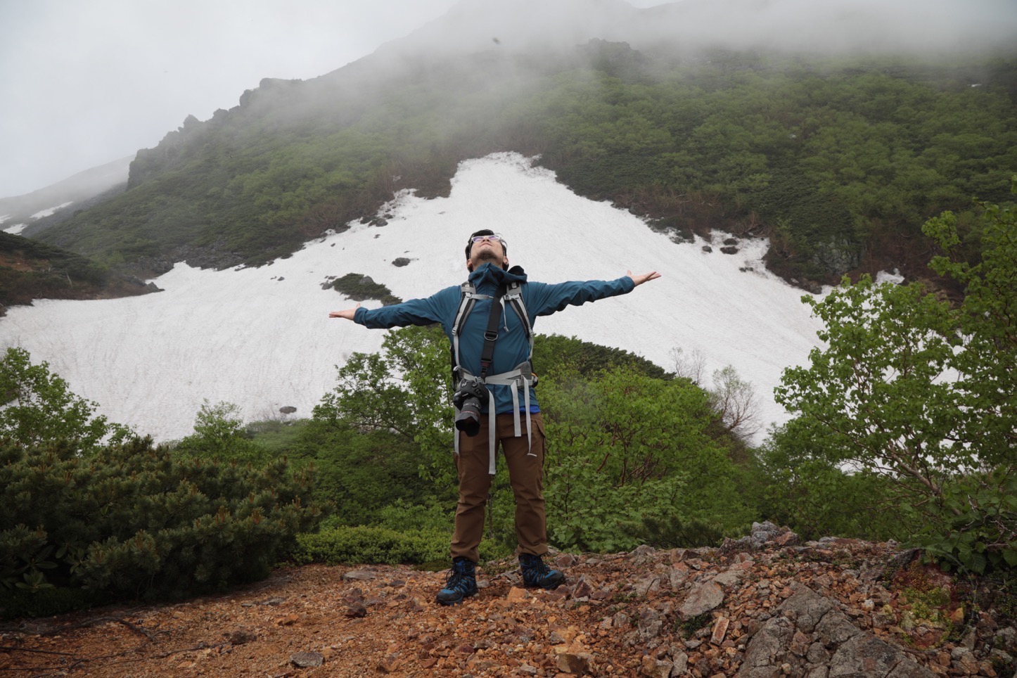 乗鞍新登山道整備2017：空気を満喫する僕