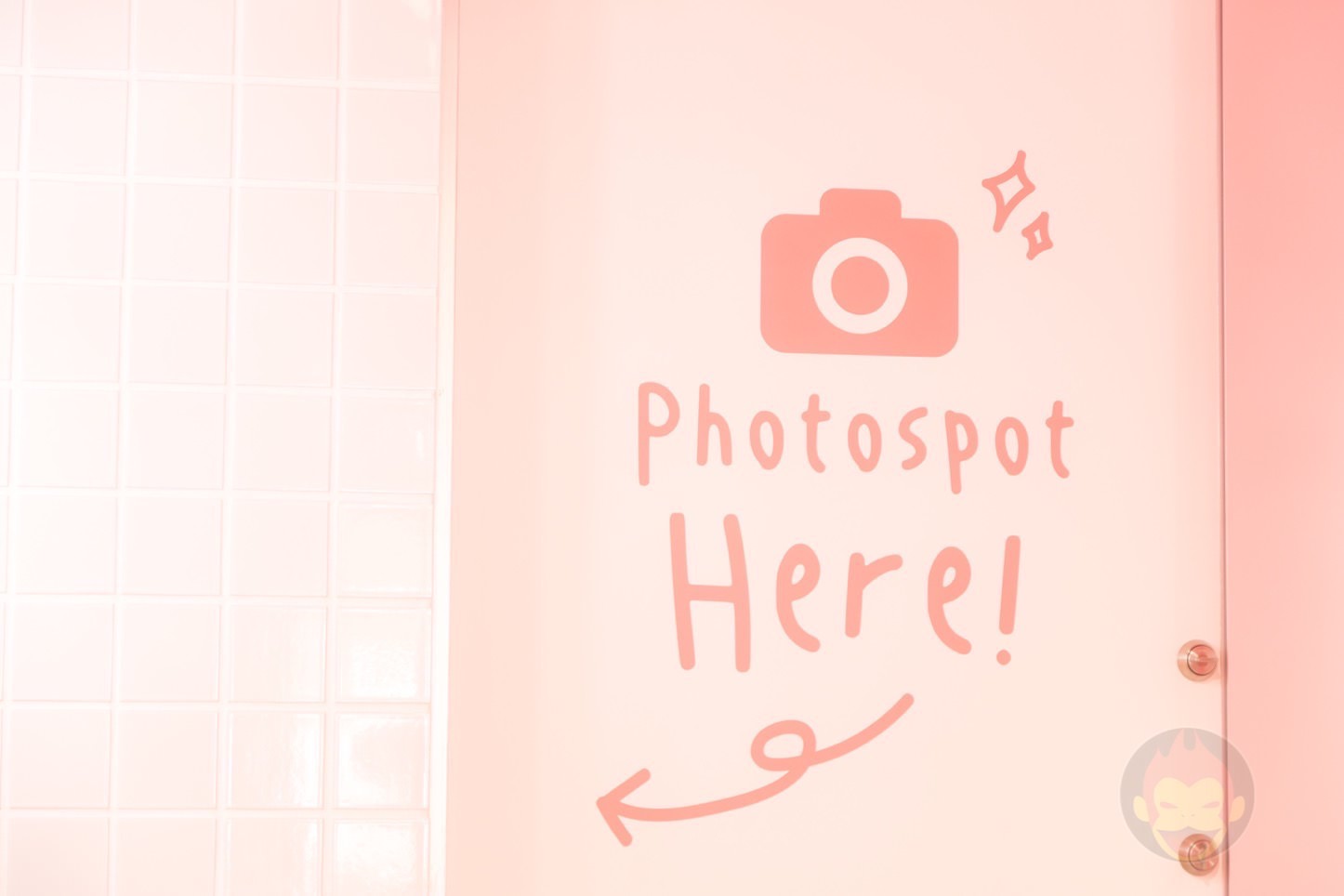 店内奥にはフォトスポットが用意されている