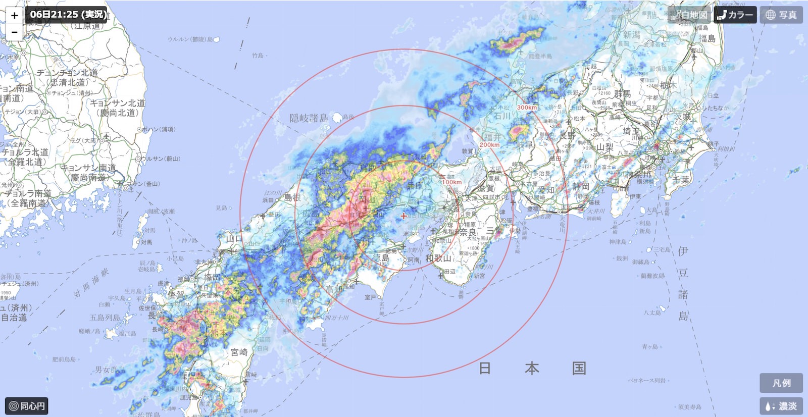 Tenki Japan Weather Map