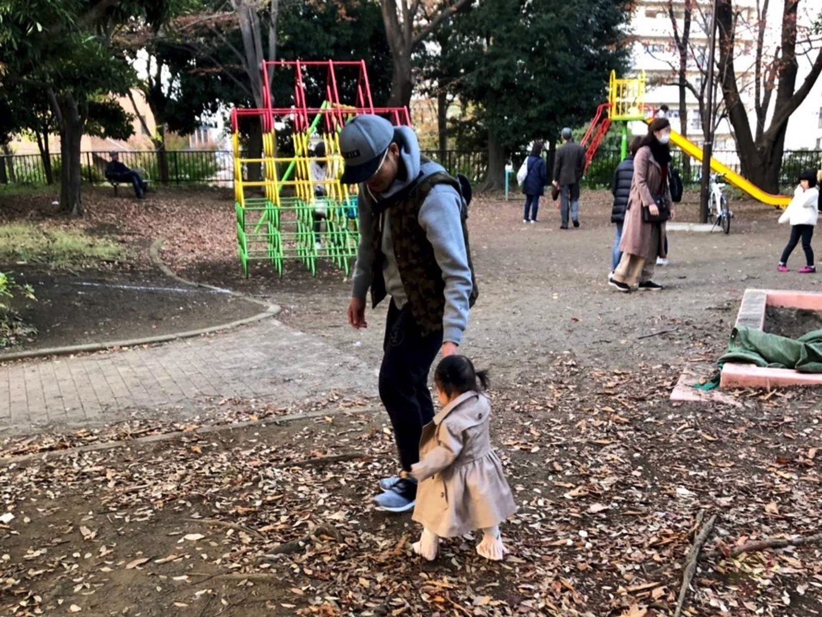 Walking together with my daughter 01