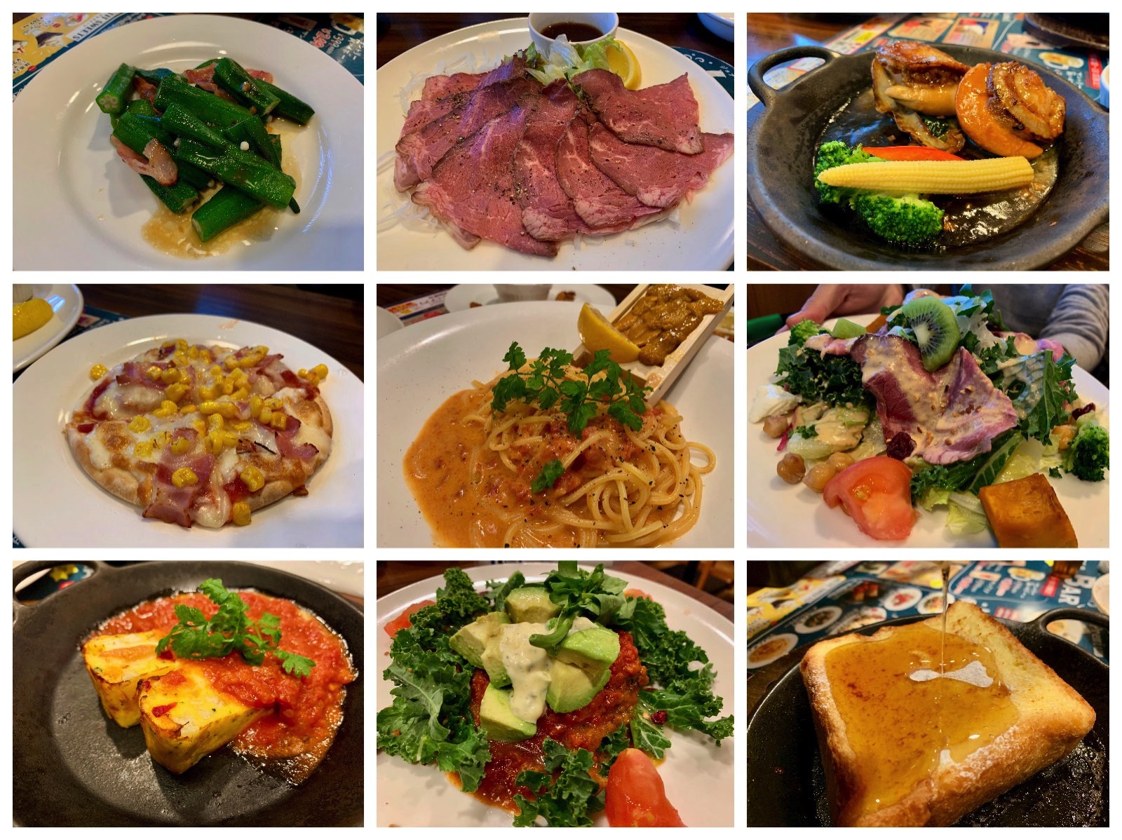 4 men eat dinner at Jonathans