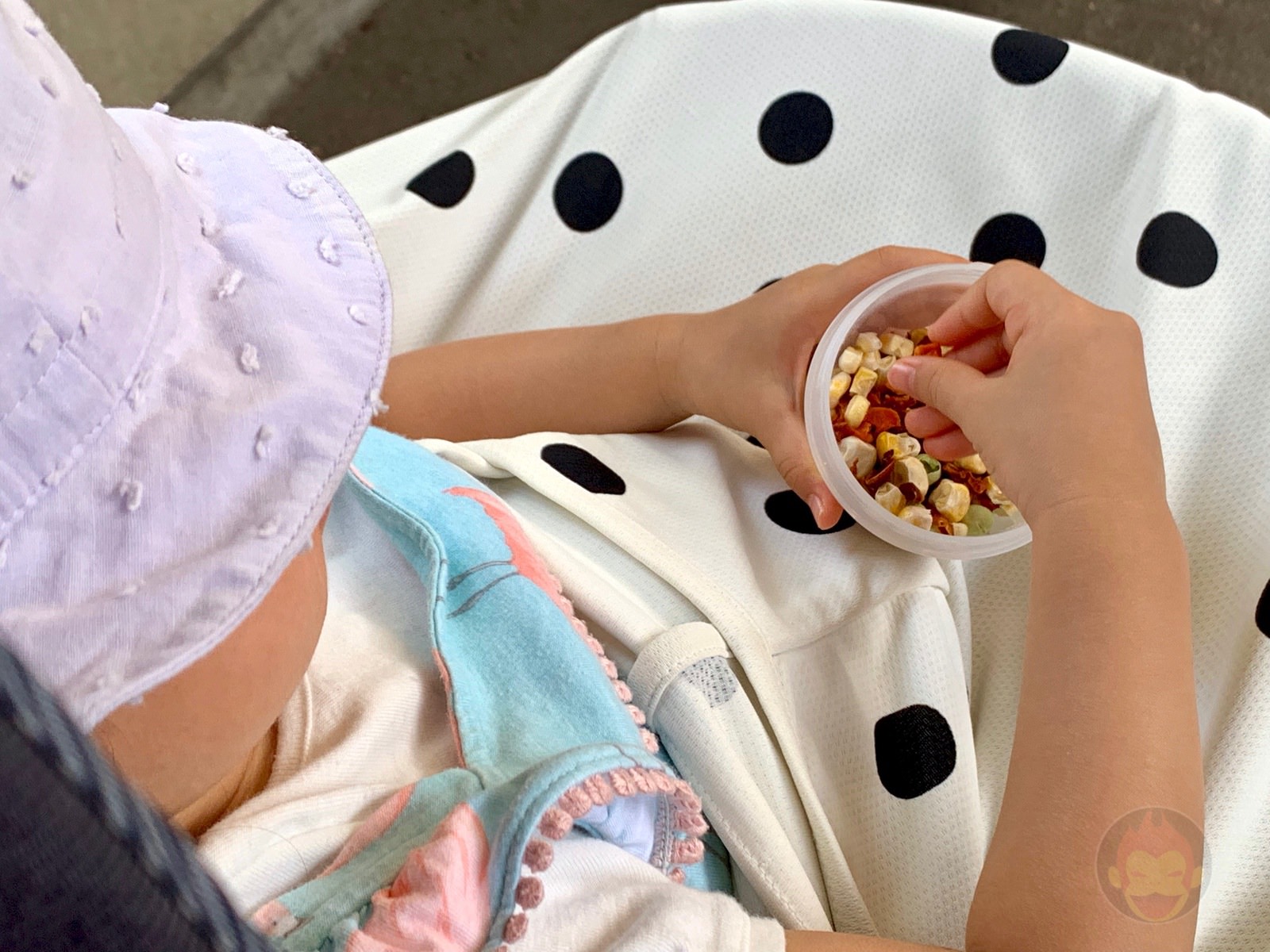 Riding on a train with baby car is so hard 04