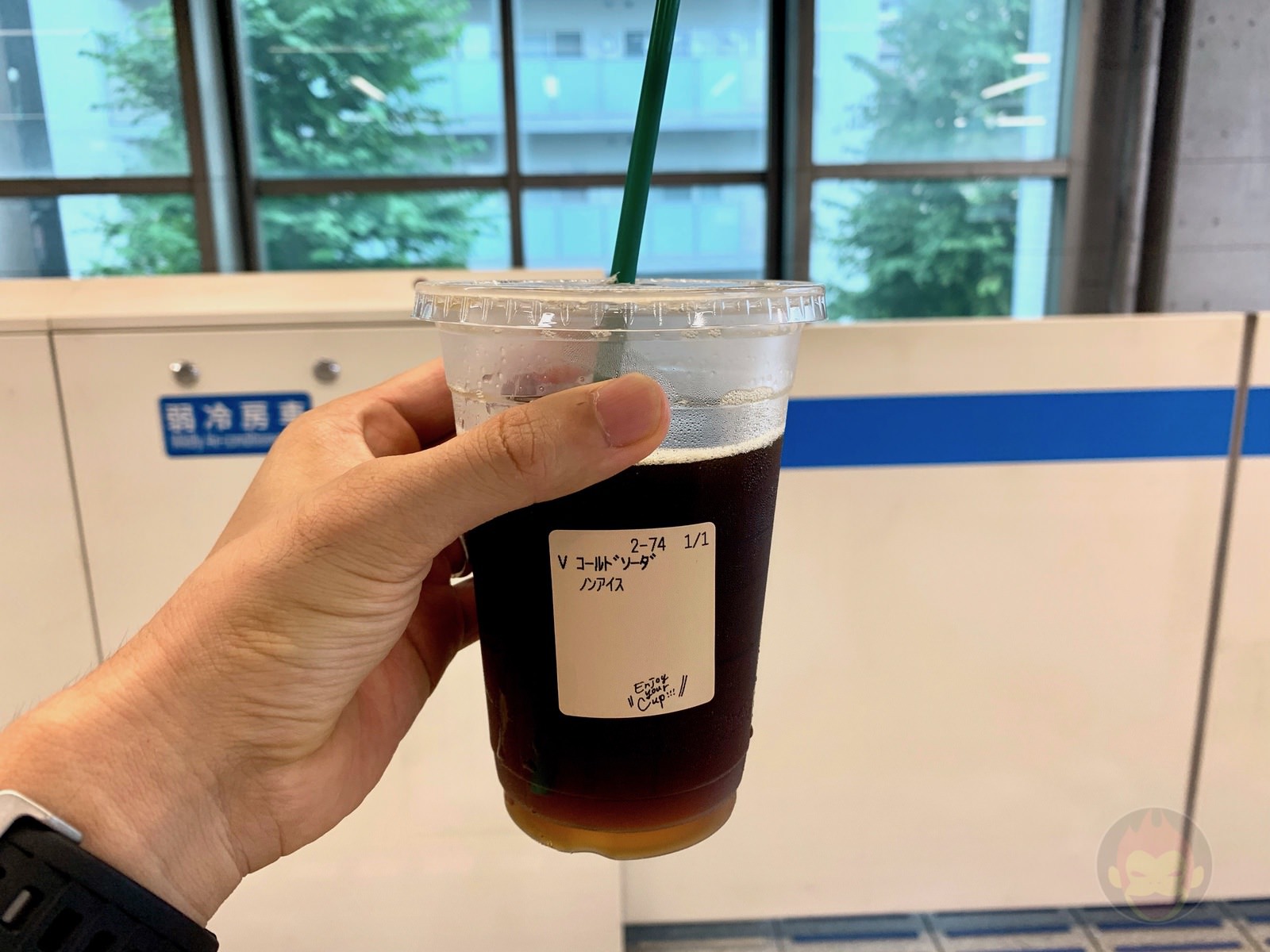 Riding on a train with baby car is so hard 09