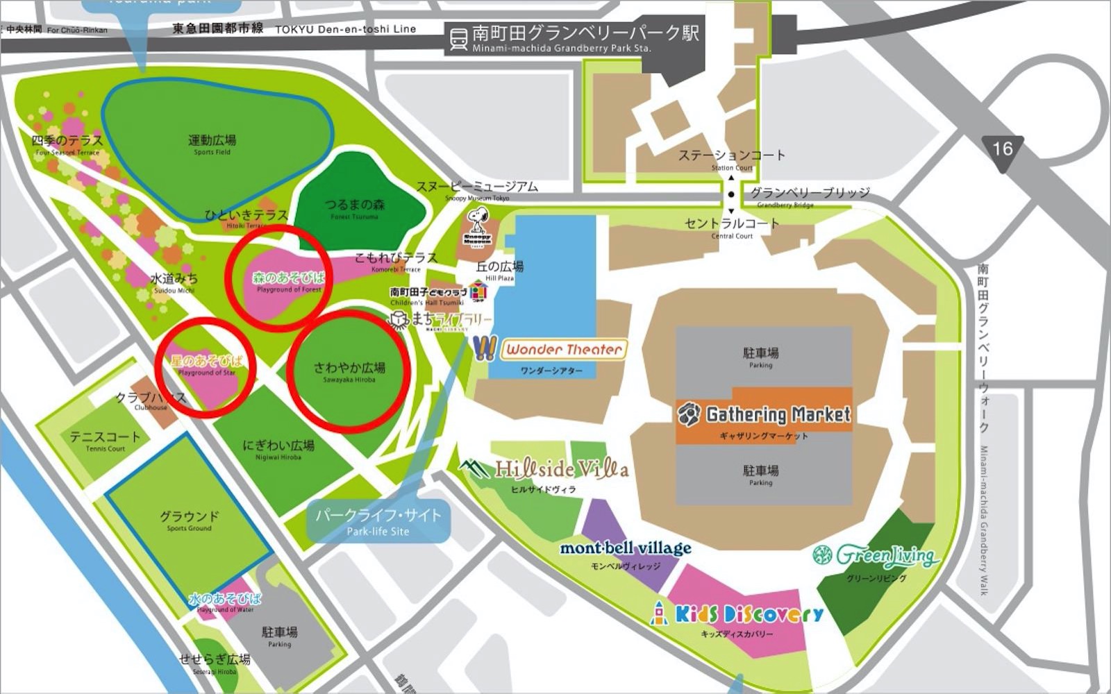 Area map grandberry park